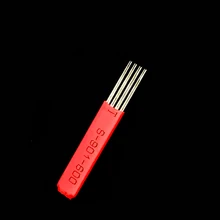 4* 3R Перманентный макияж для ручного татуажа бровей Иглы лезвия для 3D вышивки ручка для микроблейдинга тату машина