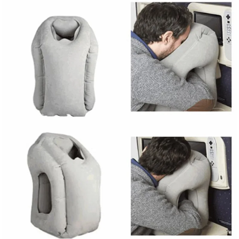 

Travel pillow Inflatable pillows air soft cushion trip portable innovative products body back support Foldable blow neck pillow