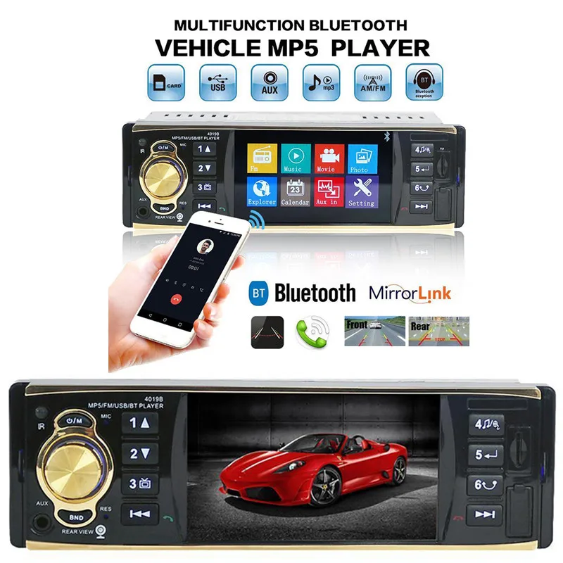 

1pc 4.1 Inch 1 Din Car Video Mp5 Player Car Radio Player High-definition LCD Display Car Audio Player