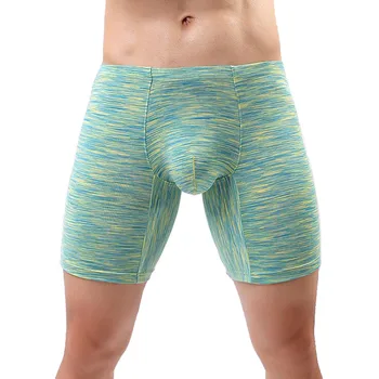 

Men's five pants European size loose scrotum Carrier pouch style Comfortble wear-resistant boxer men male four-corner boxer 518