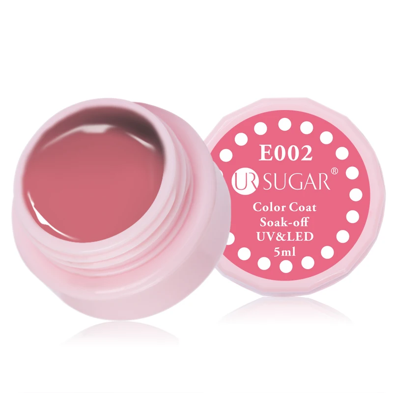 Ur Sugar 5 мл замачиваемый гель для ногтей 110 чистый слой УФ светодиодный Гель-лак для ногтей цветной лак для ногтей - Цвет: E002