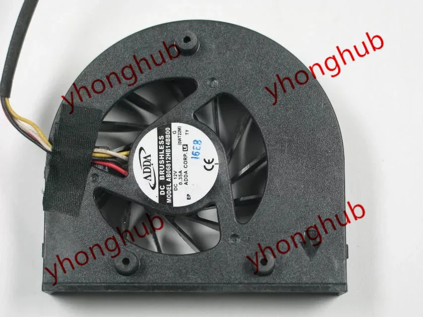 

ADDA AB06812HB14BB00 DC 12V 0.35A 4-Wire Server Laptop Fan