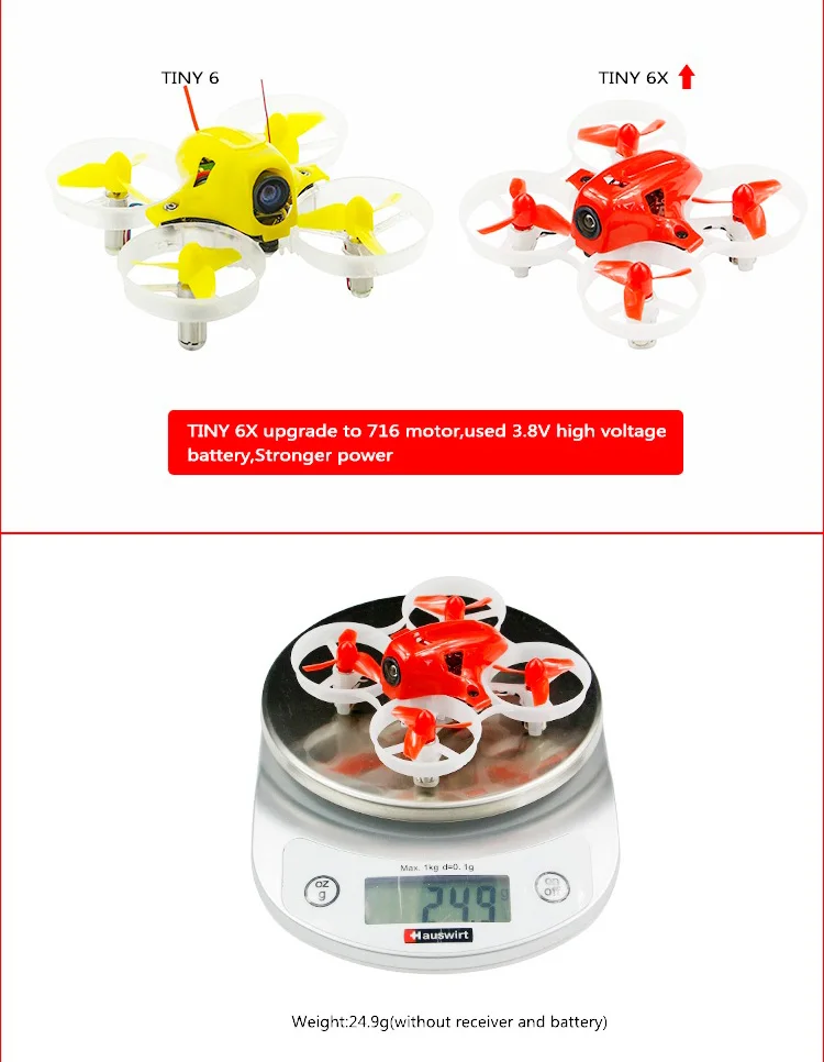 Новая версия KINGKONG/LDARC крошечные 6X65 мм Micro FPV системы Racing Drone Мини RC Quadcopter W/716 Щеткой Двигатели VS TINY 6 7