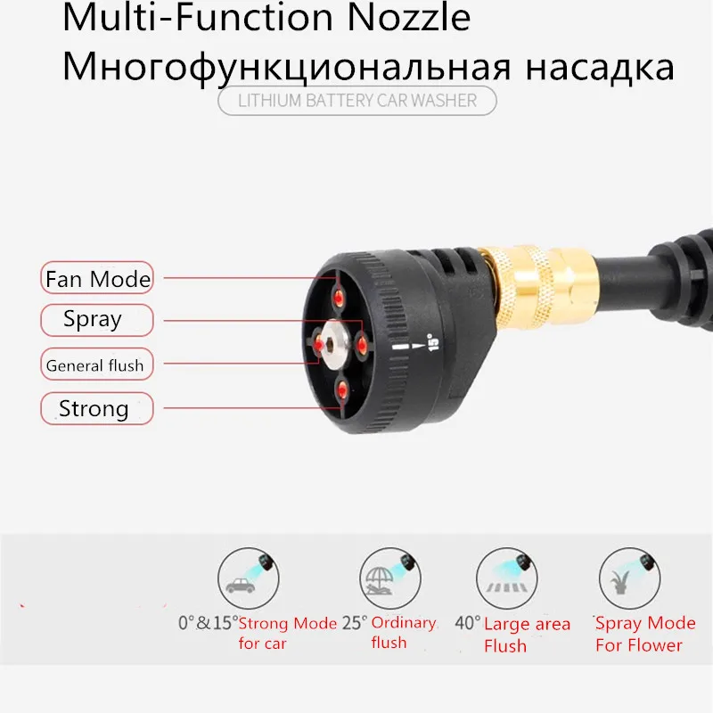 DC20V портативный литиевый аккумулятор высокого напряжения беспроводной пистолет-распылитель перезаряжаемая Автомобильная стиральная машина портативное чистящее оборудование