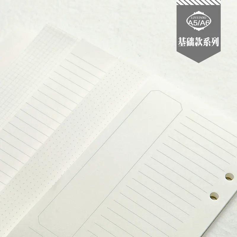 

Lovedoki Loose Leaf Notebook Refill 2018 Spiral Binder Planner Inner Page Inside Paper Grid Line dotted office & school supplies