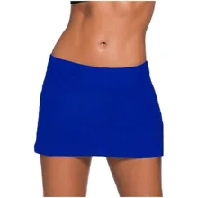 Горячая сексуальная юбка большого размера Королевского синего цвета купальник юбка для плавания нижнее белье отдых простой сексуальный раздельный один низкая талия юбка бикини