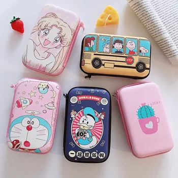 

Fashion Cartoon Printed HDD Storage Bags for Data Cable Earphone Power Bank Digital Gadgets Case Travel Electronics Products Bag