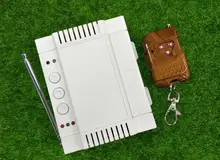 2018 NEW AC 220V 240V 250V 380V 2CH 40A relay RF Wireless Remote Control for garage door/motor/projection screen/blinds limit