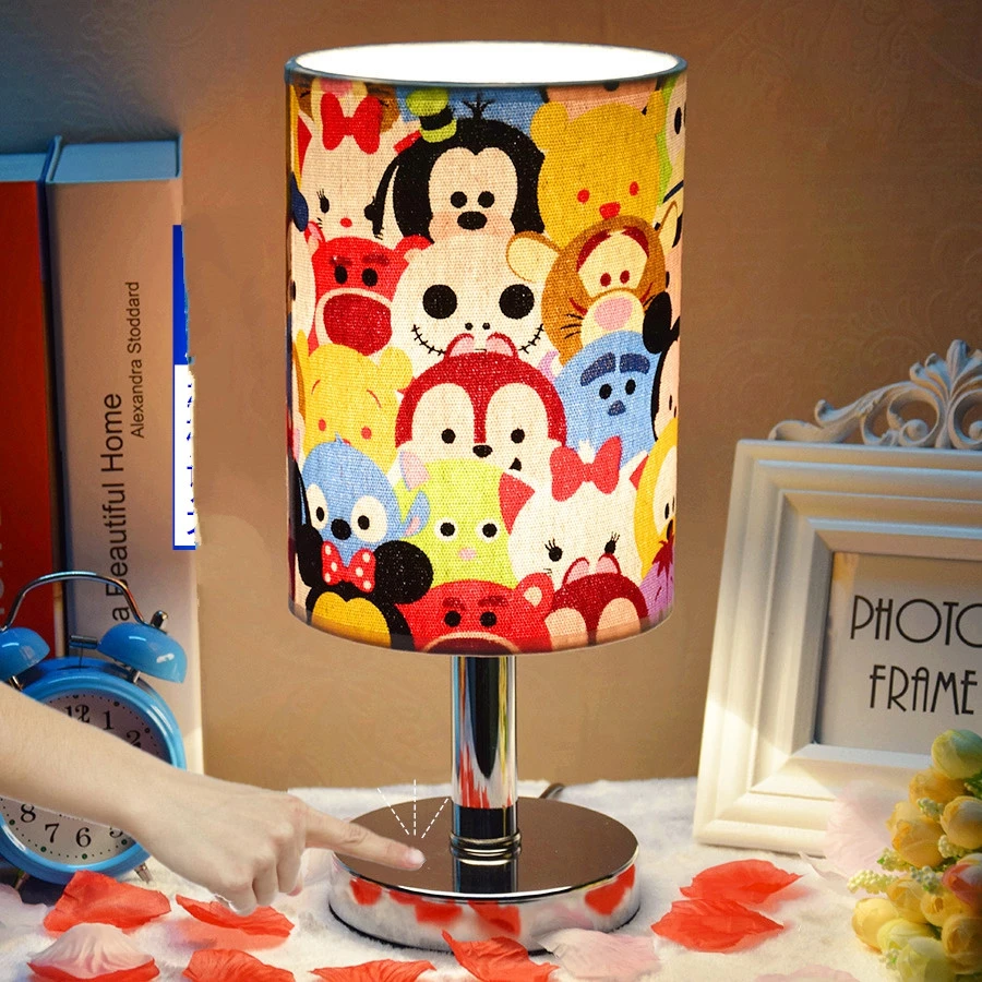 HOT Modern Simple Button Switch Household Lamp Cartoon Lovely Children Room Reading Bedroom Study Home Light Fixtures E27 | Лампы и