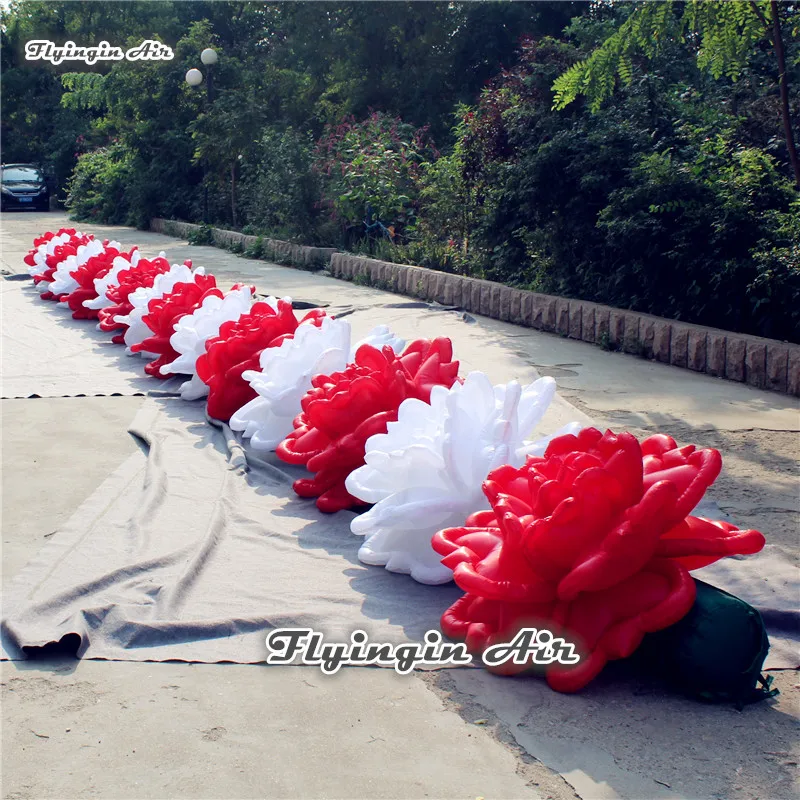 Customized Wedding Inflatable Artificial Flower Chain Oxford Cloth Rose String For Stage And Party Decoration | Дом и сад