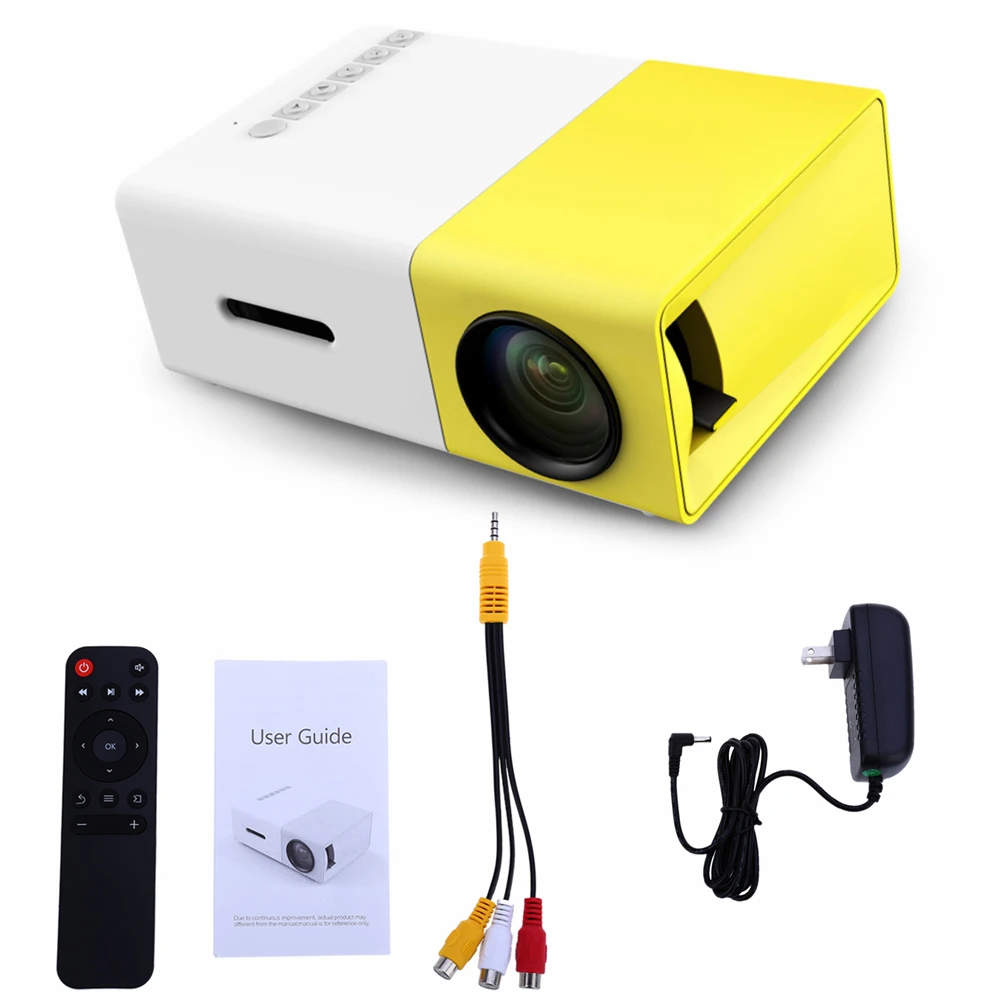 في المخزون Coolux YG300 YG-300 البسيطة LCD جهاز عرض (بروجكتور) ليد جهاز عرض صغير 400-600LM 1080 P الفيديو 320x240 بكسل أفضل المنزل Proyector