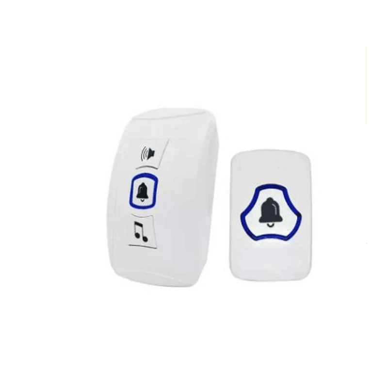 

FUERS 433MHz Smart Wireless Doorbell 32 Music Option Strong Signal Long Distance Transmission Emergency Alarm