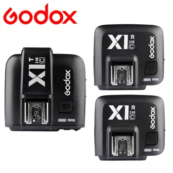 

Godox X1C E-TTL II LCD 2.4G Wireless HSS 1/8000s 32 Channels Trigger Transmitter + 2x Receiver Set for Canon EOS