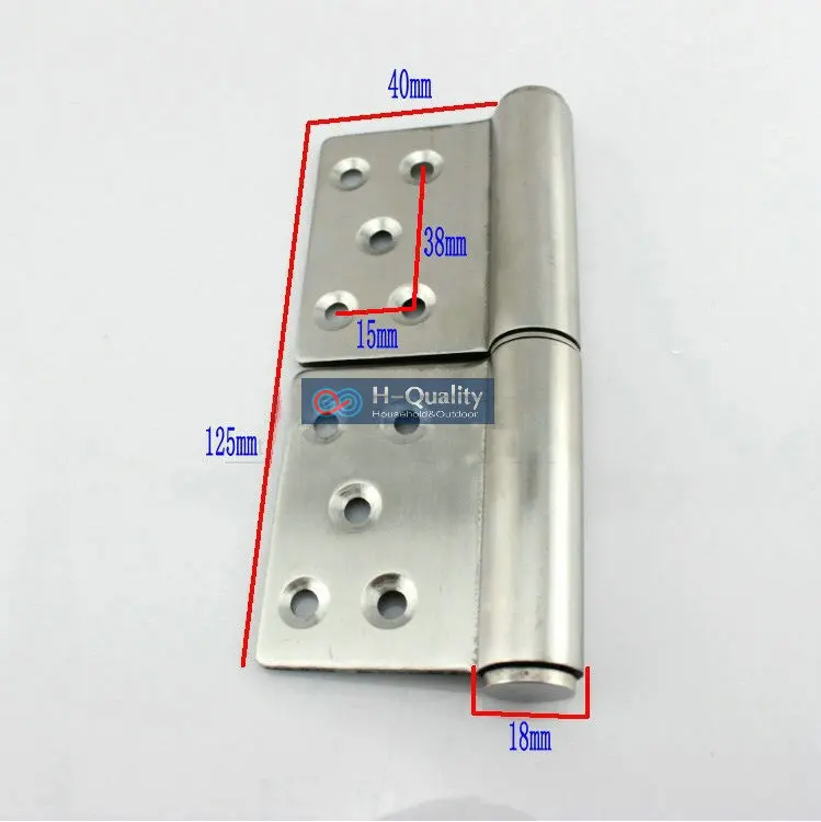 HQ 125MM Long Stainless Steel Flag Hinge, Lift Off Hinge, Door Hingein