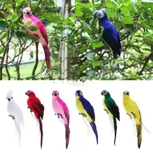 Новинка, перо ручной работы, желтый попугай, животное, птица, газон, декоративная фигурка, декор для двора, 35 см/25 см, садовое свадебное украшение, хит