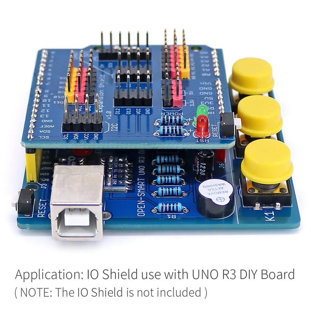 Открытым SMART UNO R3 DIY ATmega328P развитию CH340 драйвер пайки Запчасти комплект с зуммером светодиодная кнопка для Arduino UNO R3-B