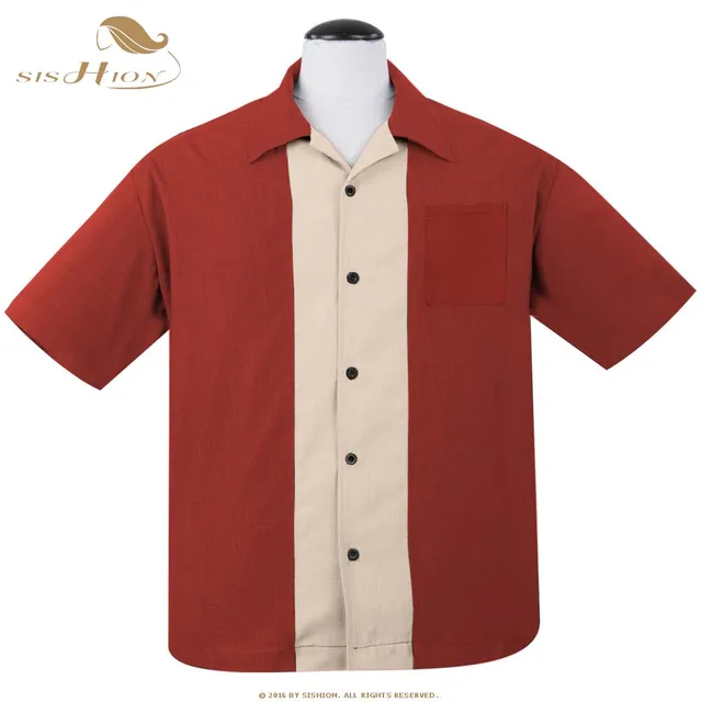Special Price SISHION Short Sleeve Rockabilly Shirt Retro Bowling Shirt for Men ST125 Short Sleeve Summer Cotton Shirts Plus Size L-3XL Special Price SISHION Short Sleeve Rockabilly Shirt Retro Bowling Shirt for Men ST125 Short Sleeve Summer Cotton Shirts Plus Size L-3XL