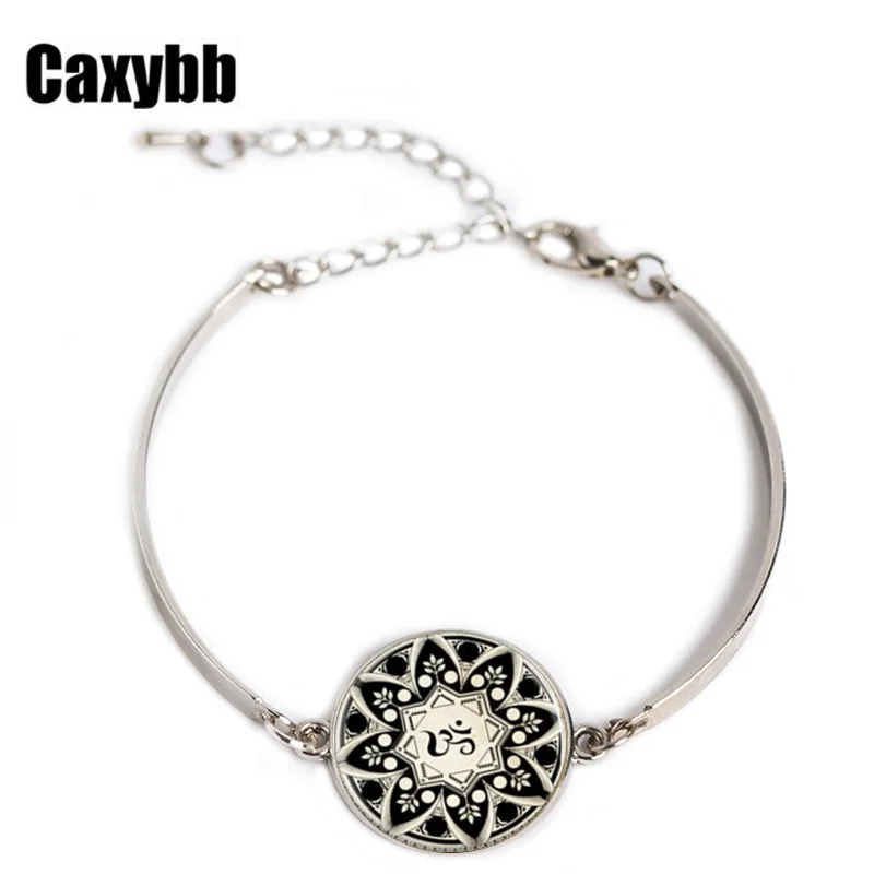 Image Gaxybb Yoga Picture Glass Bracelet  Charm Bracelet Women s Love Christmas Gift new style Good Quality Bracelet B G106