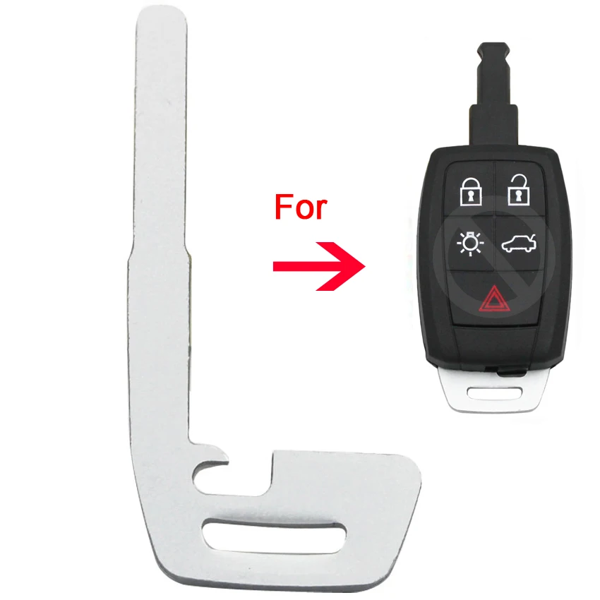 

New Replacement Insert Key Blank Small Key Uncut Blade for Volvo C30 C70 S40 V50 Smart Remote Key Shell Case