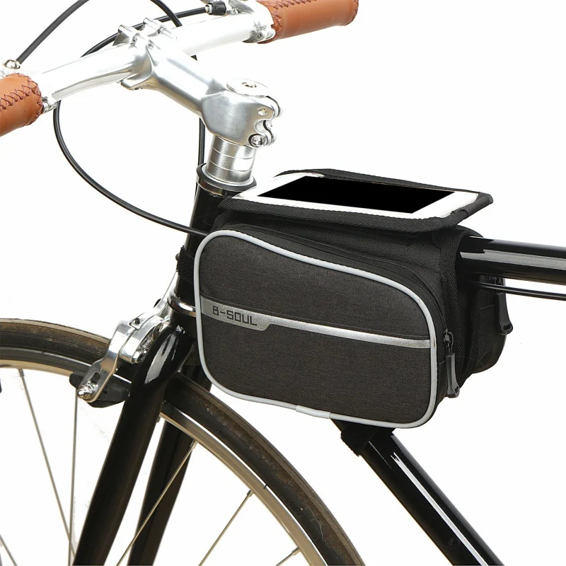 Bicycle Bag Cycling Bicycle Frame Pouch Front Tube Bag Waterproof Touch Screen Bag Bolsa Bicicleta For 4.8-6.2 Inch Phone