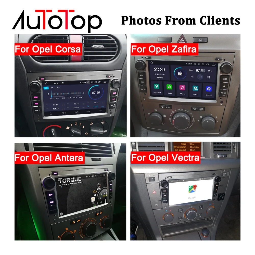 AUTOTOP 2 Din Android 9,0 автомобильный DVD gps для Opel Vauxhall Astra Meriva Vectra Antara Zafira Corsa Agila " gps радио плеер без DVD