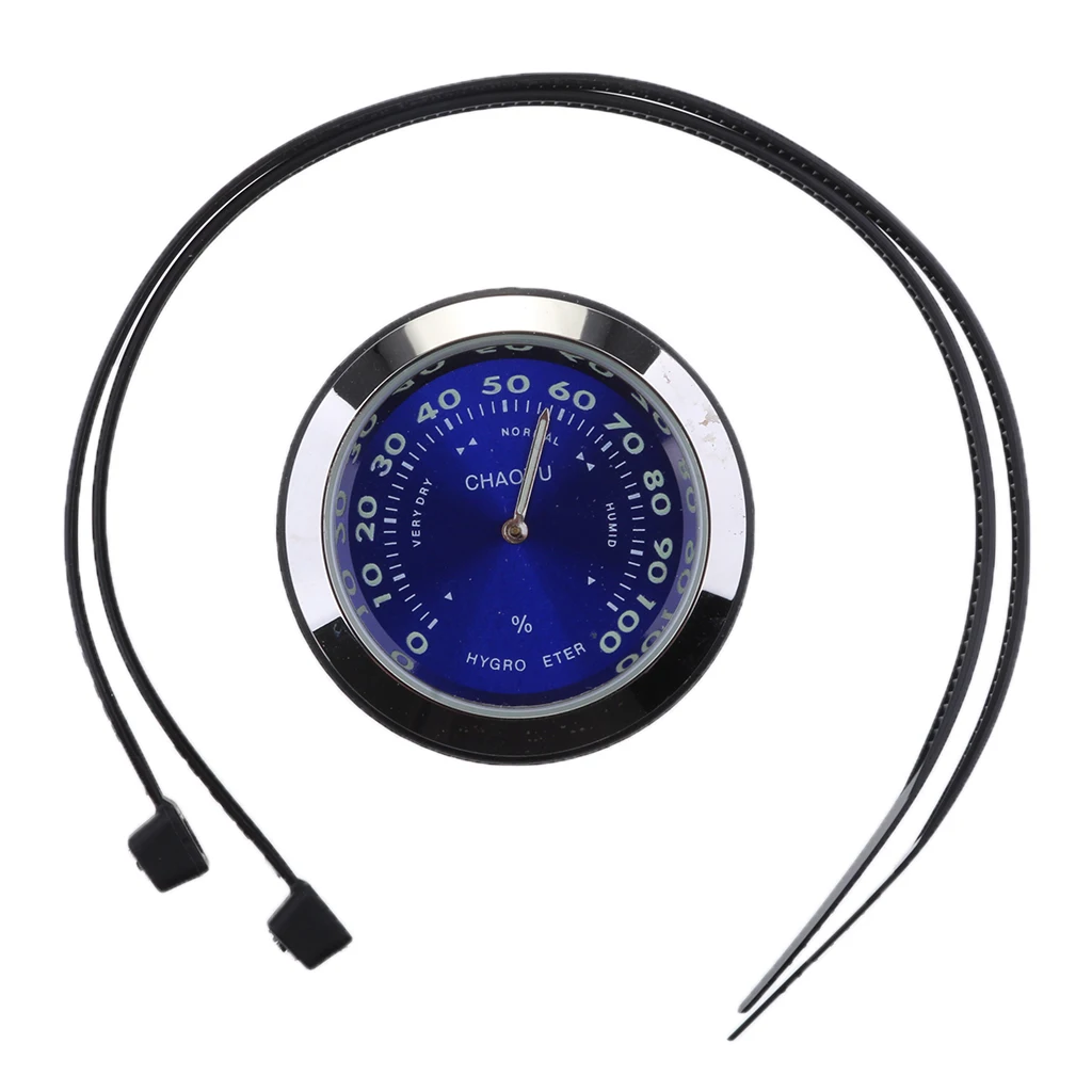 7/8inch - 1inch  Motorcycle Handlebar Mount Dial Clock Watch Thermometer Hygrometer Lens Surface Waterproof Dusproof