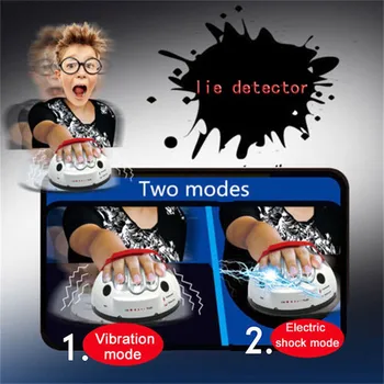 

Polygraph Test Tricky Funny Adjustable Adult Micro Electric Shock Lie Detector Shocking Liar Truth Party Game Consoles Gifts Toy