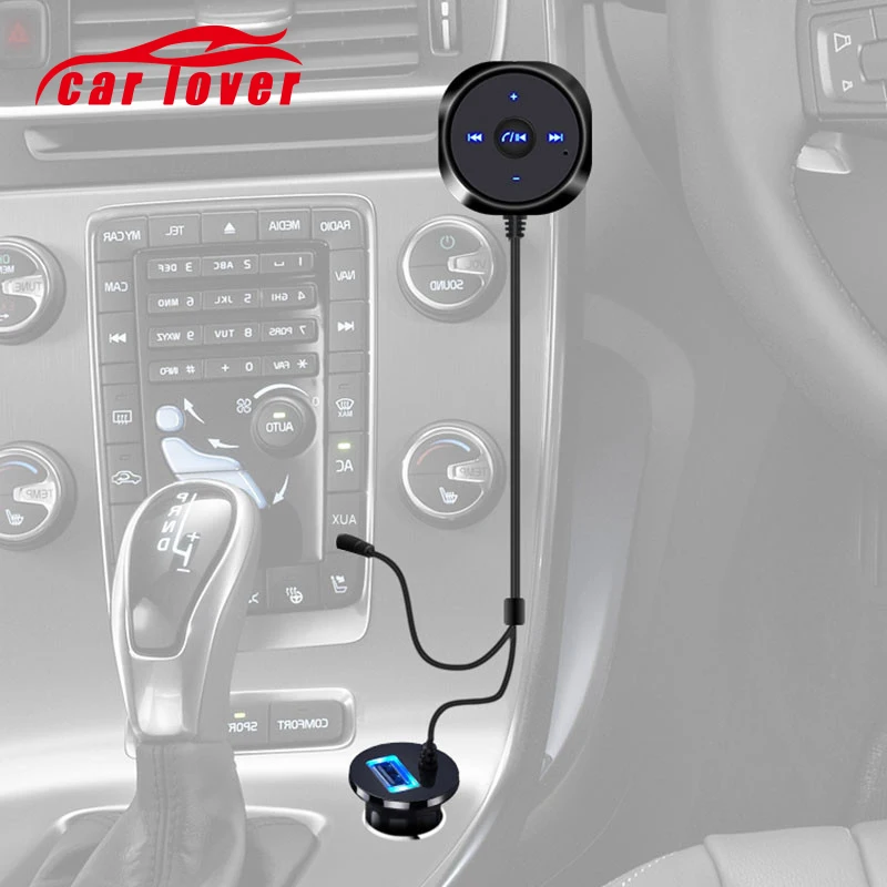 Громкой связи Bluetooth автомобильный комплект MP3 A2DP 3 5 мм AUX аудио музыкальный