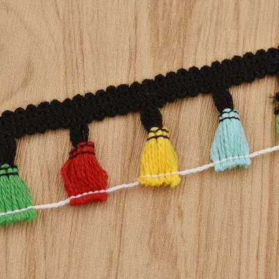 5 ярдов кисточкой полые кружева для дам одежды сумки украшения DIY швейная лента ручной работы домашний текстиль - Цвет: 4