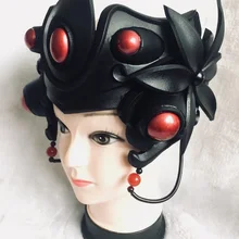 Шлем для косплея Overwatch Amelie Lacroix Widowmaker Black Lily