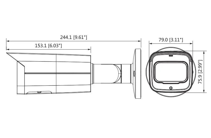 Dahua ip-камера 8MP IPC-HFW2831T-ZAS камера безопасности WDR IR Bullet сетевая камера с POE+ 3,7~ 11 мм Моторизованный объектив