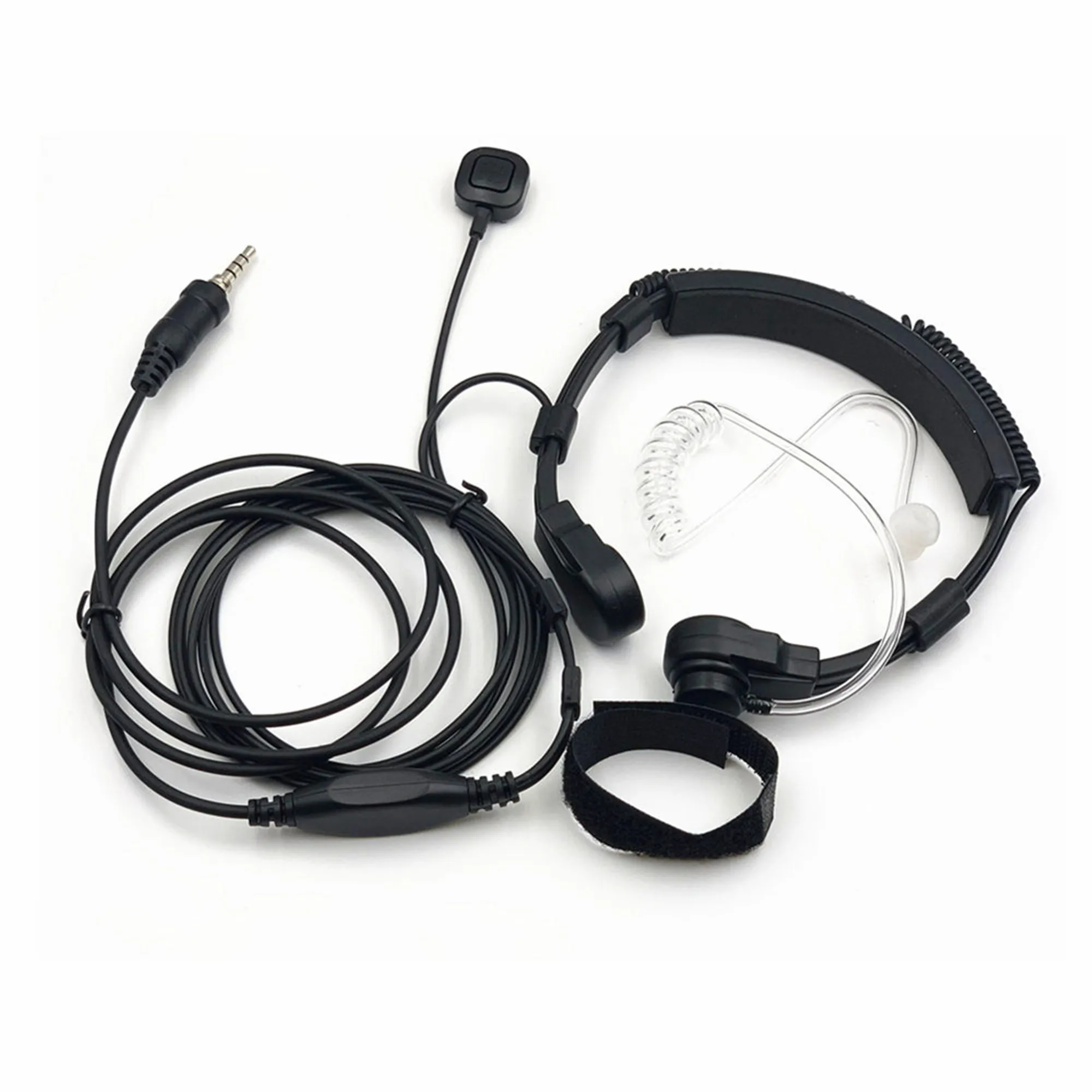 Hroat Mic Covert акустическая трубчатая гарнитура с пальцевым PTT для 1 контактного Yaesu