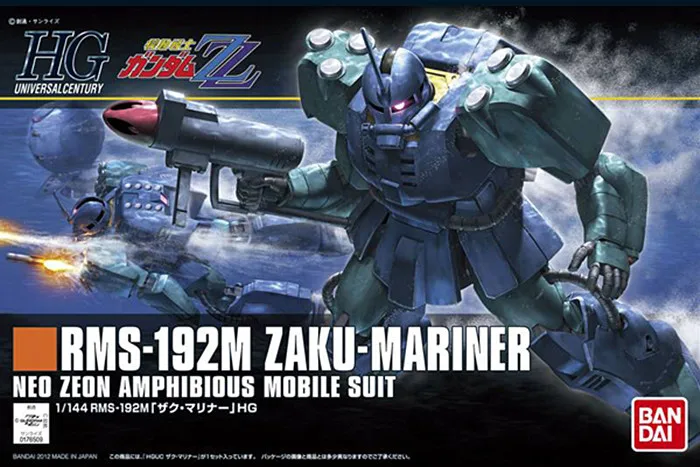 

1PCS Bandai 1/144 HGUC 143 RMS-192M Zaku-Mariner Gundam Mobile Suit Assembly Model Kits Anime action figure Gunpla juguetes