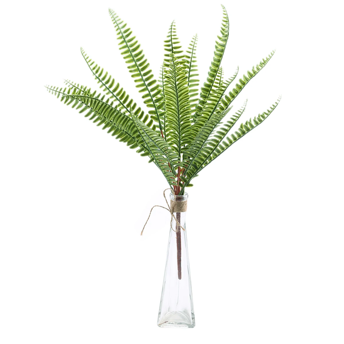 7 Branches Artificial Fern Leaves Plastic Artificial Silk Plants Green Fake Plants For Home  Party Wedding Decoration