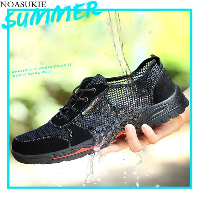 mesh composite toe shoes