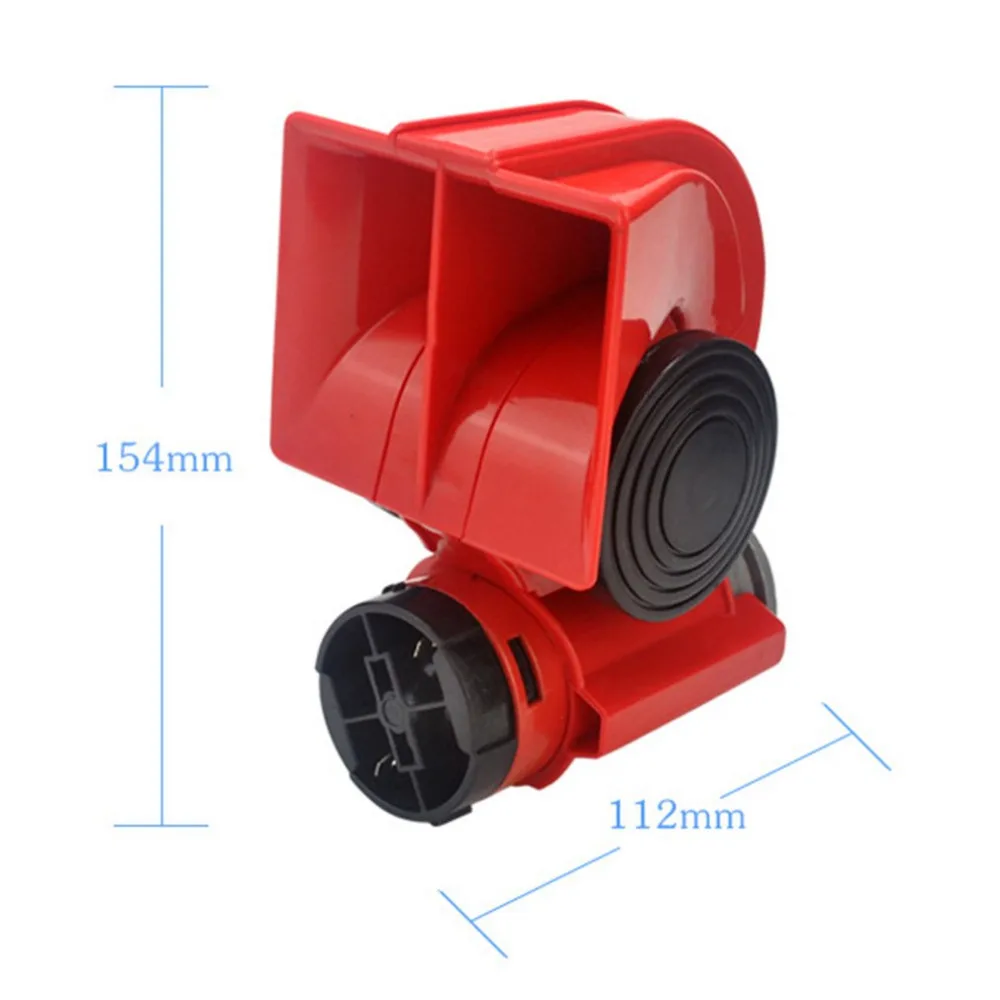 12V/24V Универсальный Улитка Air Horn High Мощность громкий автомобиль электрическая