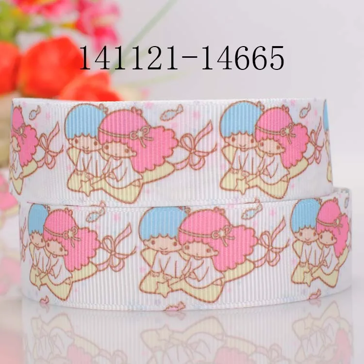 141121-14665 10 метров-разные размеры-персонажи Little Twin Stars мультфильм лента с узором печатная корсажная лента - Цвет: 141121-14665