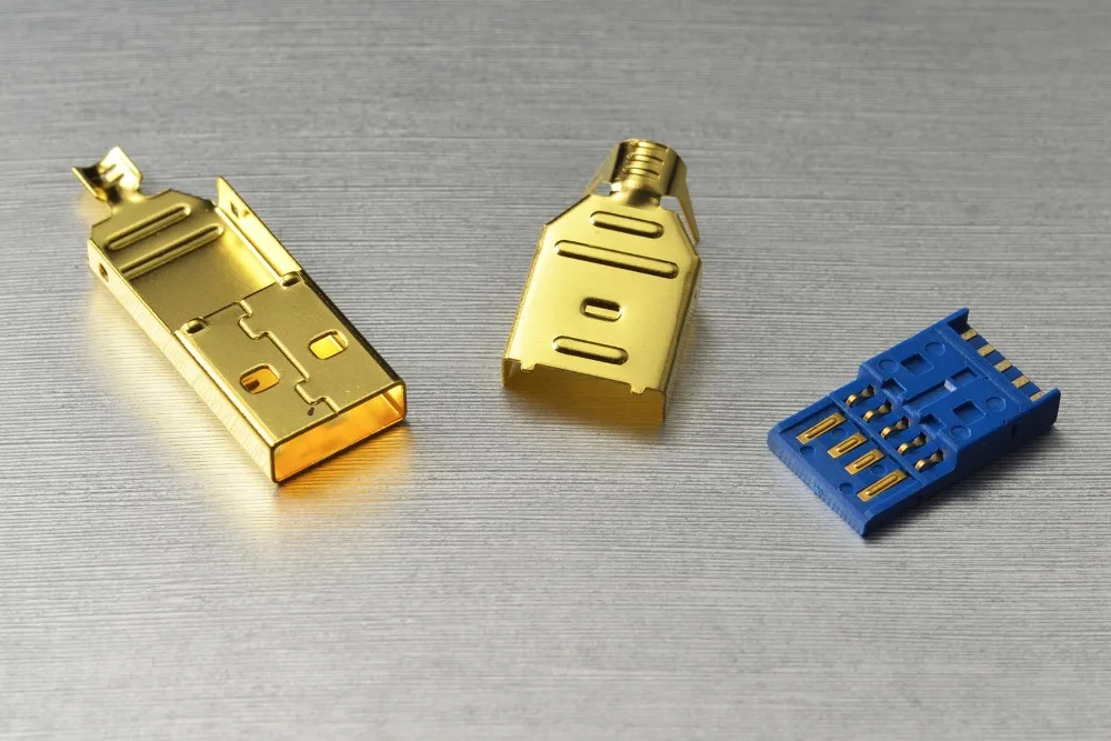  Hifi Mps HD-021 Hifi Usb 3.0 Spine Del Connettore di Rame Puro Audio Martinetti Connettore 24K 10u 