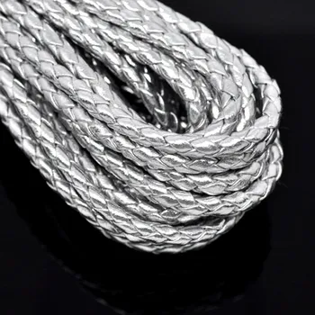 

10M Braiding Leatheroid Cord Thread Corde 5mm DIY Jewelry Making Findings, Silver/Gold/Red/Coffee