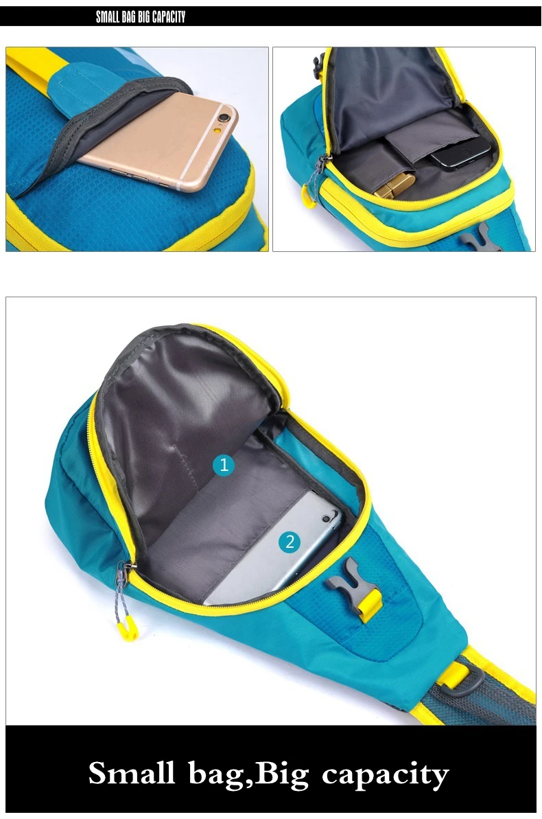 Мотоциклетный водонепроницаемый нейлоновый рюкзак, удобный мотоциклетный нагрудный рюкзак, рюкзак для кемпинга, походов, бега на открытом воздухе, спортивная сумка