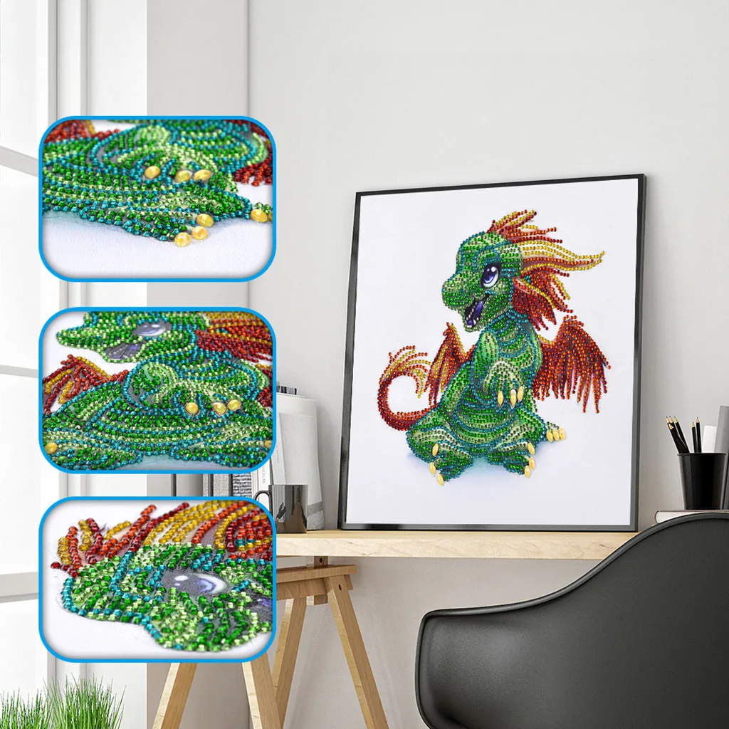 

Special Shaped Diamond Painting DIY 5D Partial Drill Cross Stitch Kits Crystal R