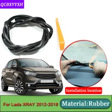 Автомобильный Стайлинг подходит для Lada XRAY 2012- анти-звуконепроницаемые не пропускающие шума пылезащитные приборной панели автомобиля Лобовое стекло уплотнительные полосы авто аксессуары