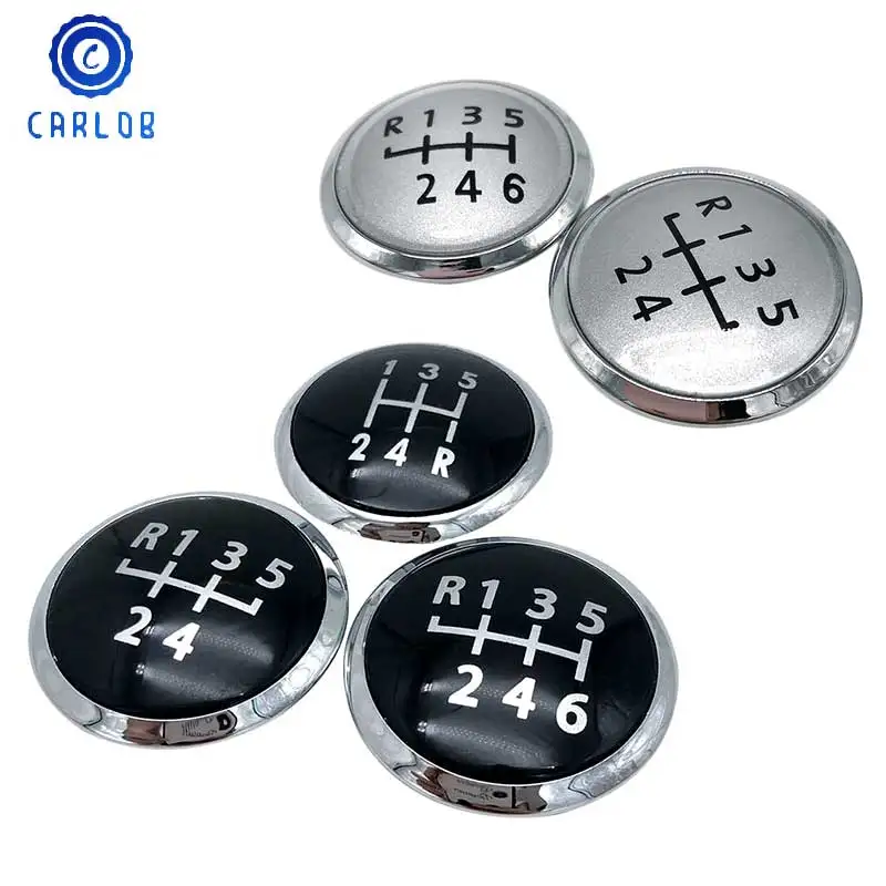 5 / 6 Speed Gear Shift Knob Emblem Cap Cover Replacement For Volkswagen