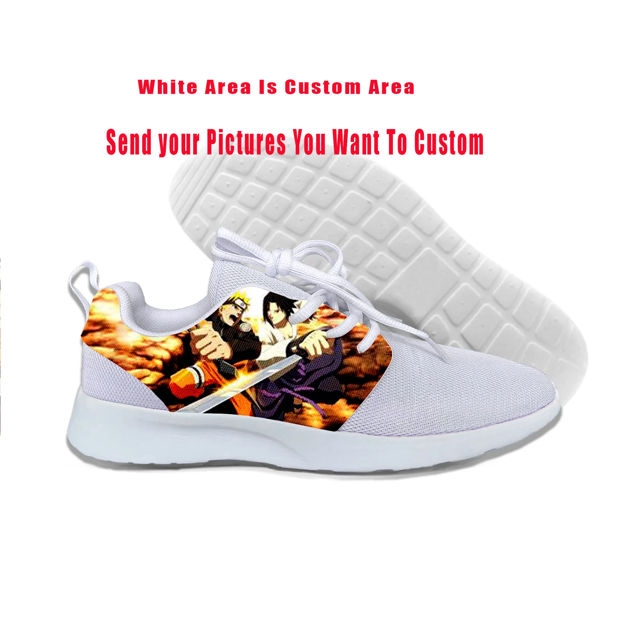 

2019 Hot Cool Fashion High New Summer Sneakers Handiness Casual Shoes 3D Printed Cartoon For Men Women Funny Naruto Uzumaki