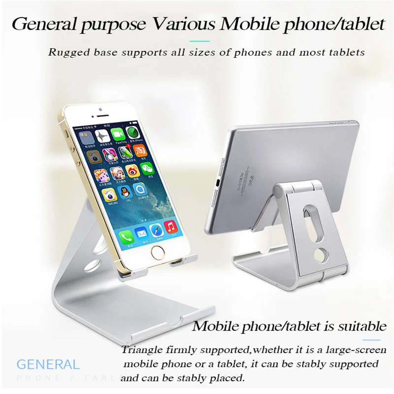 

New Phone Holder Stand for iPhone 8 X 7 6 Foldable Mobile Phone Stand for Samsung Galaxy S9 S8 Tablet Stand Desk Phone Holder
