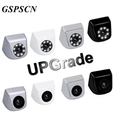 GSPSCN Macchina Fotografica di Sostegno Dell’automobile Metallo HD Inversione Della Macchina Fotografica Mini vista Frontale/Rear View Camera 8 Led Luci di Visione Notturna Impermeabile IP69