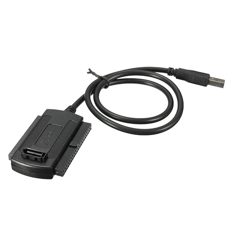 

Brand New Hard Drive Cable Power Supply Adapter USB 2.0 To SATA IDE HDD Converter Adapter W Power