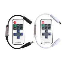 DC 5 в 12 В 24 В мини RF беспроводной пульт дистанционного управления с 11 клавишами светодиодный диммер контроллер для одноцветной светодиодной ленты светильник 5630 6060 3528 Ledstrip JQ