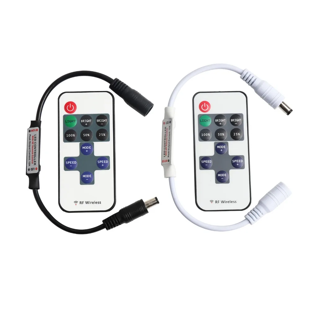 DC 5V 12V 24V Mini RF Wireless Remote 11 Keys Led Dimmer Controller For Single Color Led Strip Light 5630 6060 3528 Ledstrip JQ цена DC 5V 12V 24V Mini RF Wireless Remote 11 Keys Led Dimmer Controller For Single Color Led Strip Light 5630 6060 3528 Ledstrip JQ цены онлайн
