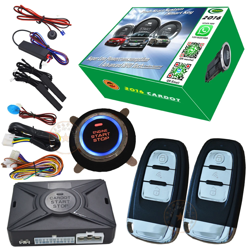 new auto Smart Car Alarm hopping code car security system auto lock or unlock Passive keyless